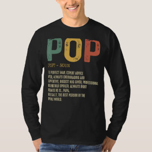 Vatertag für Männer Pop Definition Großvater T-Shirt