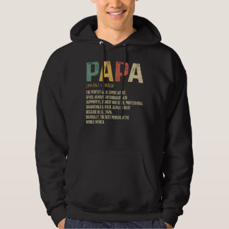 Vatertag für Männer Vater Papa Definition Opa Hoodie