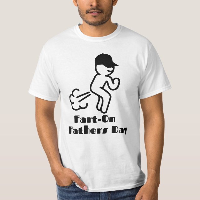 Vatertag Furz auf T-Shirt (Vorderseite)