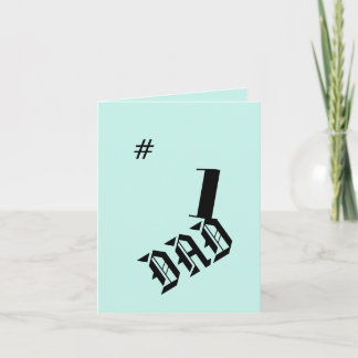 Vatertag G Card : # 1 Vater Feiertagskarte