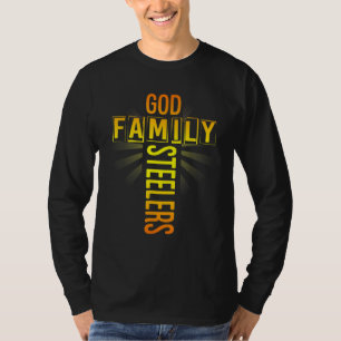 Vatertag Gabe Gott Familie Steeler T-Shirt