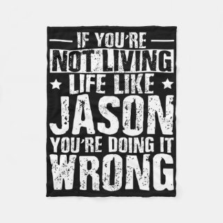 Vatertag Geburtstag Jason Name Forename Sprichwort Fleecedecke