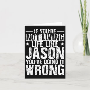 Vatertag Geburtstag Jason Name Forename Sprichwort Karte
