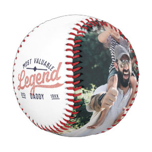 Vatertag/Geburtstag Opa Vater von Kindern Foto Baseball