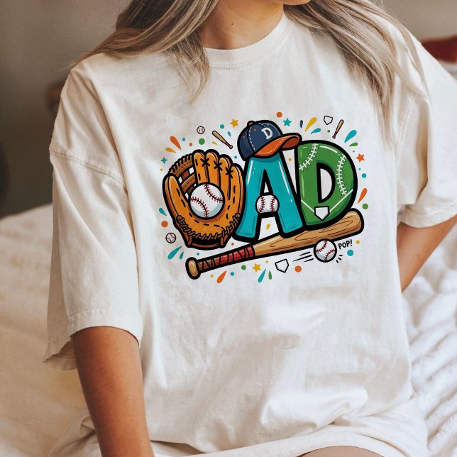 Vatertag Geschenk Baseball Tri-Blend Shirt (Von Creator hochgeladen)