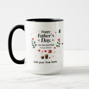 Vatertag Geschenk für den besten Vater - Herz Tasse
