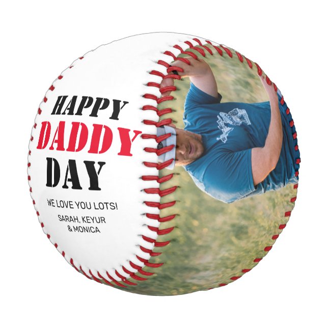 Vatertag Geschenk für Fotos Baseball (Schrägansicht)