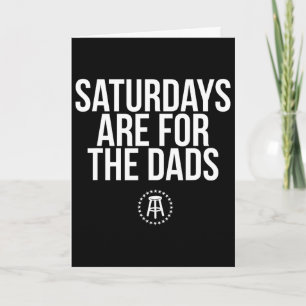 Vatertag Geschenk für neuen Papa Samstage gehören Karte