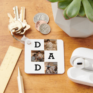 Vatertag Geschenk für Vater - Collage aus Foto   Schlüsselanhänger
