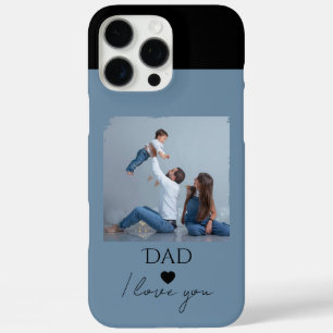 Vatertag Geschenk mit Foto & Vater, I Liebe You iPhone 16 Pro Max Hülle