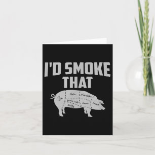 Vatertag Geschenk Vater Grill Ich würde rauchen, d Karte