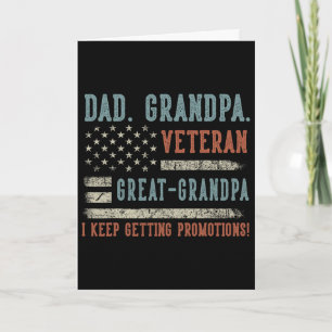 Vatertag Geschenke Papa Opa Veteran Urgroßvater Karte