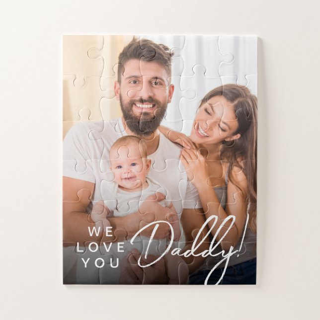 Vatertag Geschenkidee Personalisiertes Daddy Foto Puzzle (Vertikal)