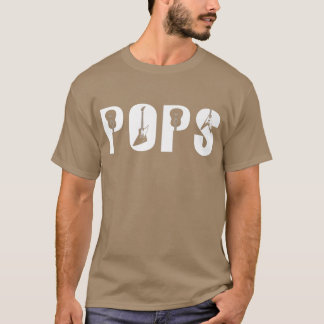Vatertag Gitarre Lover Beste Pop je Gitarrist T-Shirt