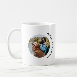 Vatertag Goldener Retriever Vater Custom Foto Kaffeetasse