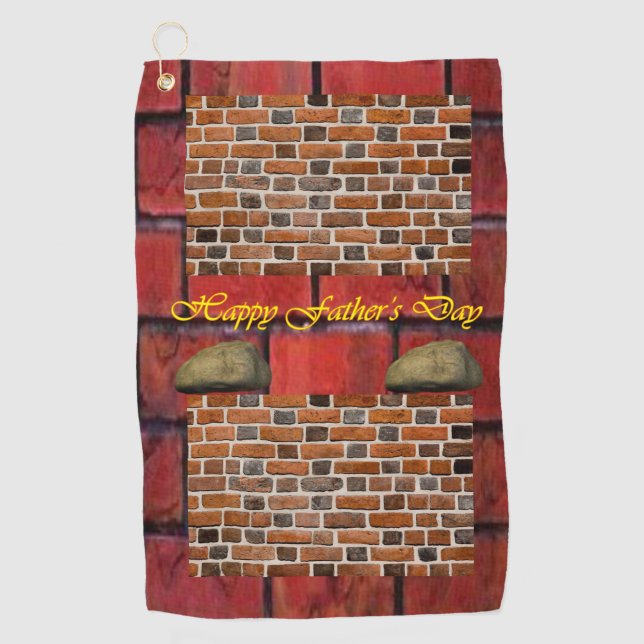 Vatertag Golf Handtuch (Vorderseite)