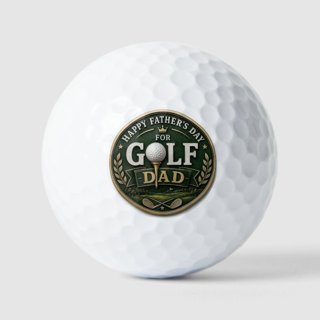 Vatertag Golf-Vater  Golfball (Vorderseite)