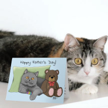 Vatertag Graue Katze