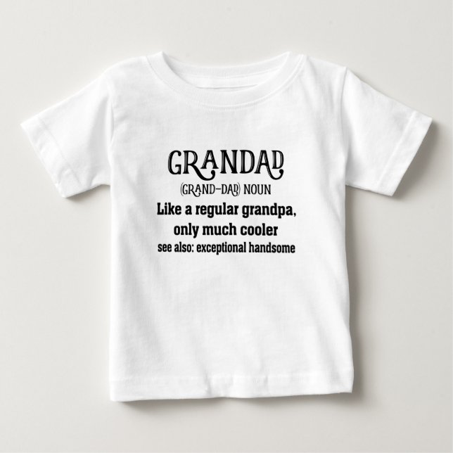 Vatertag Großartige Definition Baby T-shirt (Vorderseite)
