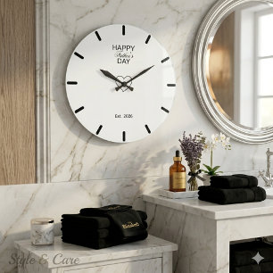 Vatertag Große Uhr Geschenk für stolzen Vater Deko