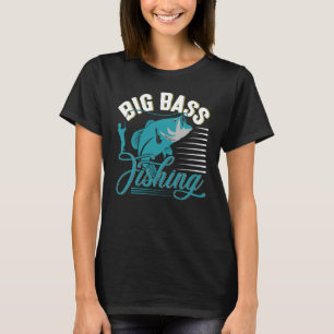 Vatertag Großer Barsch Fischen Fisch Rod T-Shirt