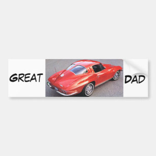 Vatertag großer Vater Autoaufkleber