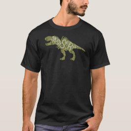 Vatertag - grüner Daddysaurus Dinosaurier T-Shirt