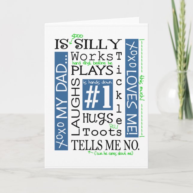 Vatertag Grußkarte/Mein Vater Karte (Vorderseite)