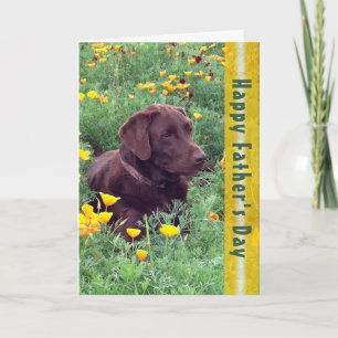 Vatertag Handsome Labrador Retriever Dog Foto Karte