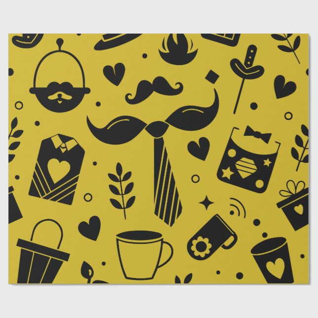 Vatertag Hintergrund  Geschenkpapier (Flach)
