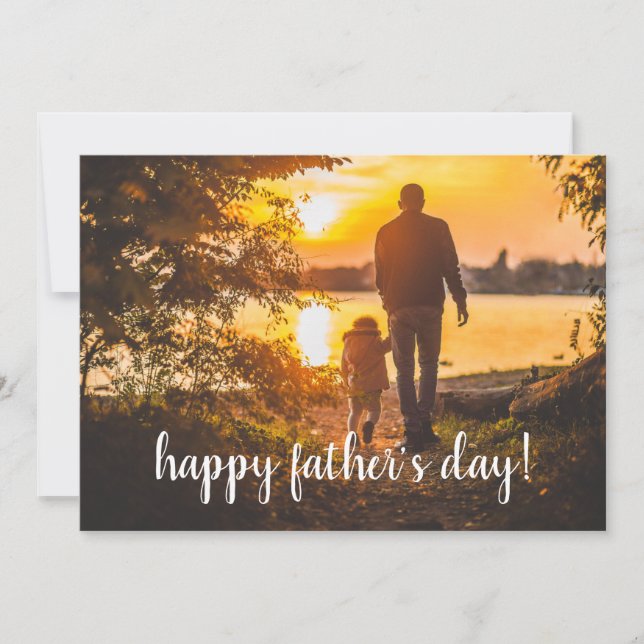Vatertag hinzufügen Sie Ihr eigenes Foto Karte (Vorderseite)