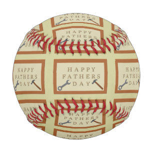 Vatertag Holzschild Gemustert Baseball