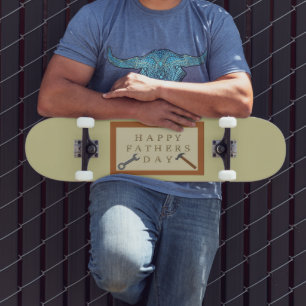 Vatertag Holzschild Skateboard