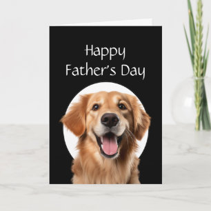 Vatertag-Humor Golden Retriever Hund Karte