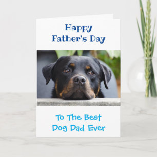 Vatertag Hund Vater Welt ist das beste Foto aller  Karte