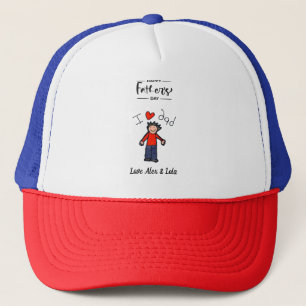 Vatertag " I Liebe Vater" LKWs Hut. Truckerkappe