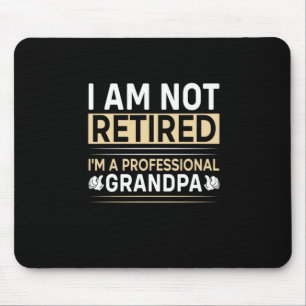 Vatertag Ich bin ein Beruflicher Großvater Mousepad