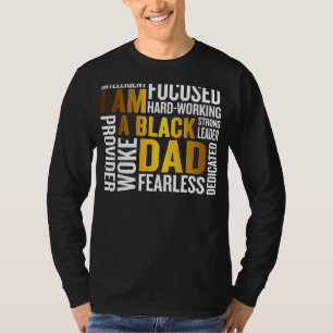 Vatertag Ich bin schwarzer Vater Black Vater Black T-Shirt