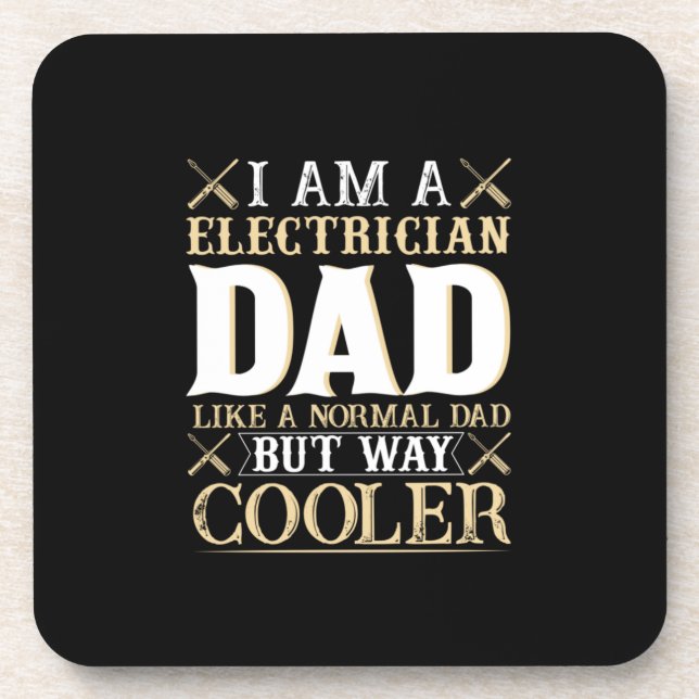 Vatertag Ich bin Vater Getränkeuntersetzer (Vorderseite)