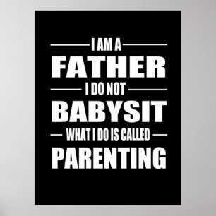 Vatertag Ich bin Vater Poster