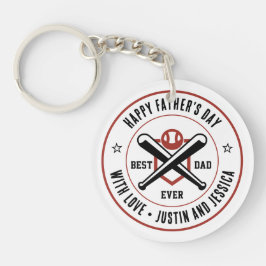 Vatertag Individuelle Name und Foto Baseball Vater Schlüsselanhänger
