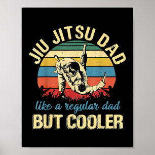 Vatertag Jiu Jitsu Vater Training Vintag Poster