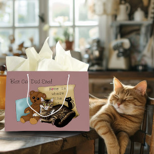 Vatertag Katze Große Geschenktüte