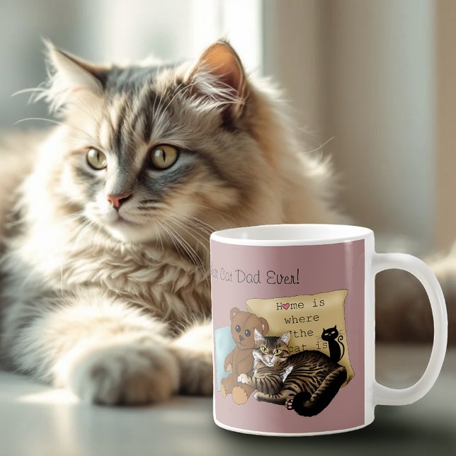 Vatertag Katze Kaffeetasse (Von Creator hochgeladen)