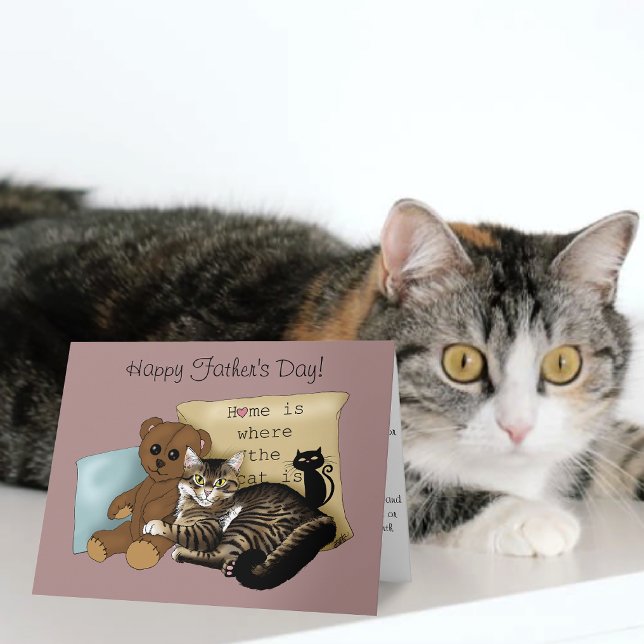 Vatertag Katze Karte (Von Creator hochgeladen)