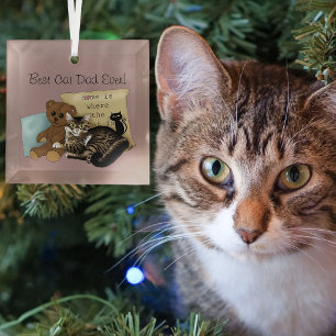 Vatertag Katze Ornament Aus Glas