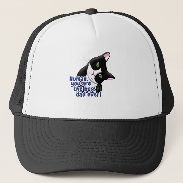 Vatertag Katze Truckerkappe (Vorderseite)