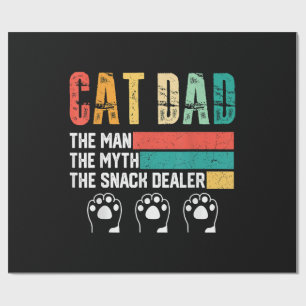 Vatertag Katzenpapa Geschenkpapier