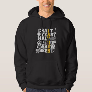 Vatertag Kunsthandwerk Hefegebrüse Bierpflanze B Hoodie