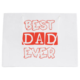 Vatertag Liebe Bester Vater je - Stilvolle Hommage Große Geschenktüte